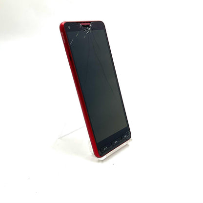 【最速発送】京セラ かんたんスマホ 2 32GB レッド Softbank A001KC 白ロム【難有】