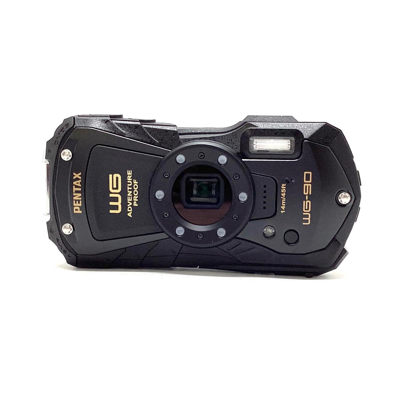 【全額返金保証】【最速発送】PENTAX コンパクトデジタルカメラ WG-90 ブラック 超美品 動作確認済