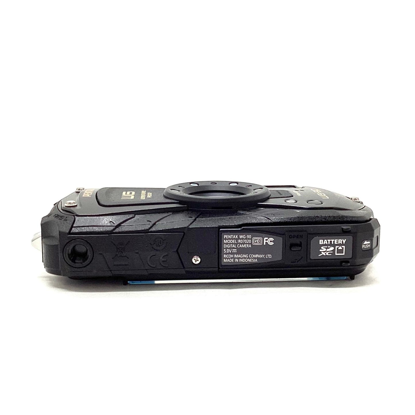 【全額返金保証】【最速発送】PENTAX コンパクトデジタルカメラ WG-90 ブラック 超美品 動作確認済