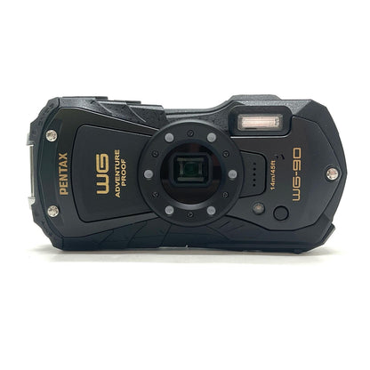 【全額返金保証】【最速発送】PENTAX コンパクトデジタルカメラ WG-90 ブラック 超美品 動作確認済