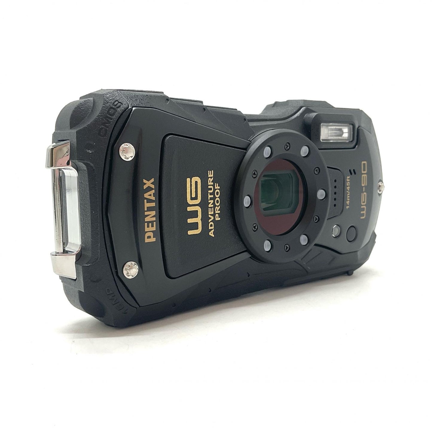 【全額返金保証】【最速発送】PENTAX コンパクトデジタルカメラ WG-90 ブラック 超美品 動作確認済