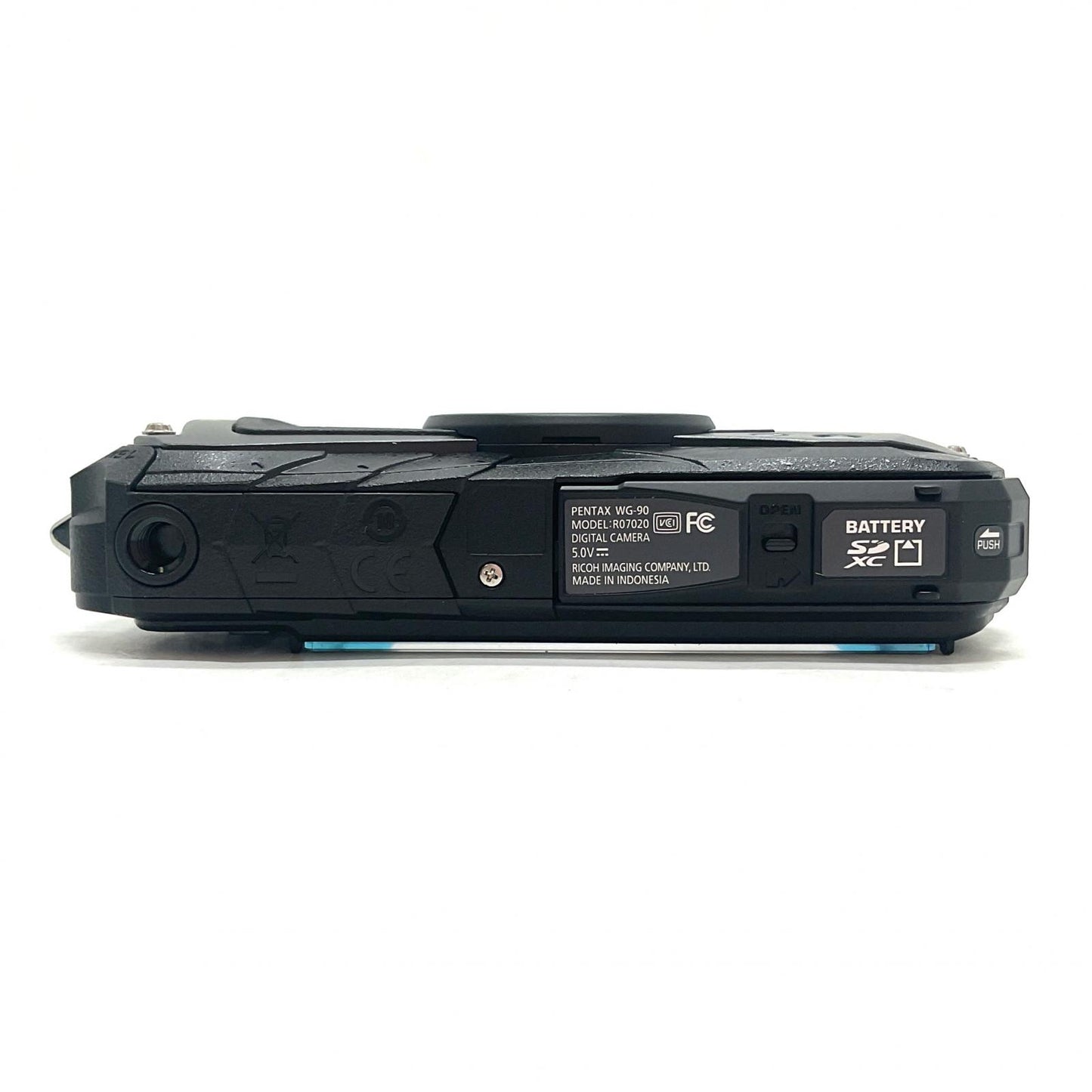 【全額返金保証】【最速発送】PENTAX コンパクトデジタルカメラ WG-90 ブラック 超美品 動作確認済
