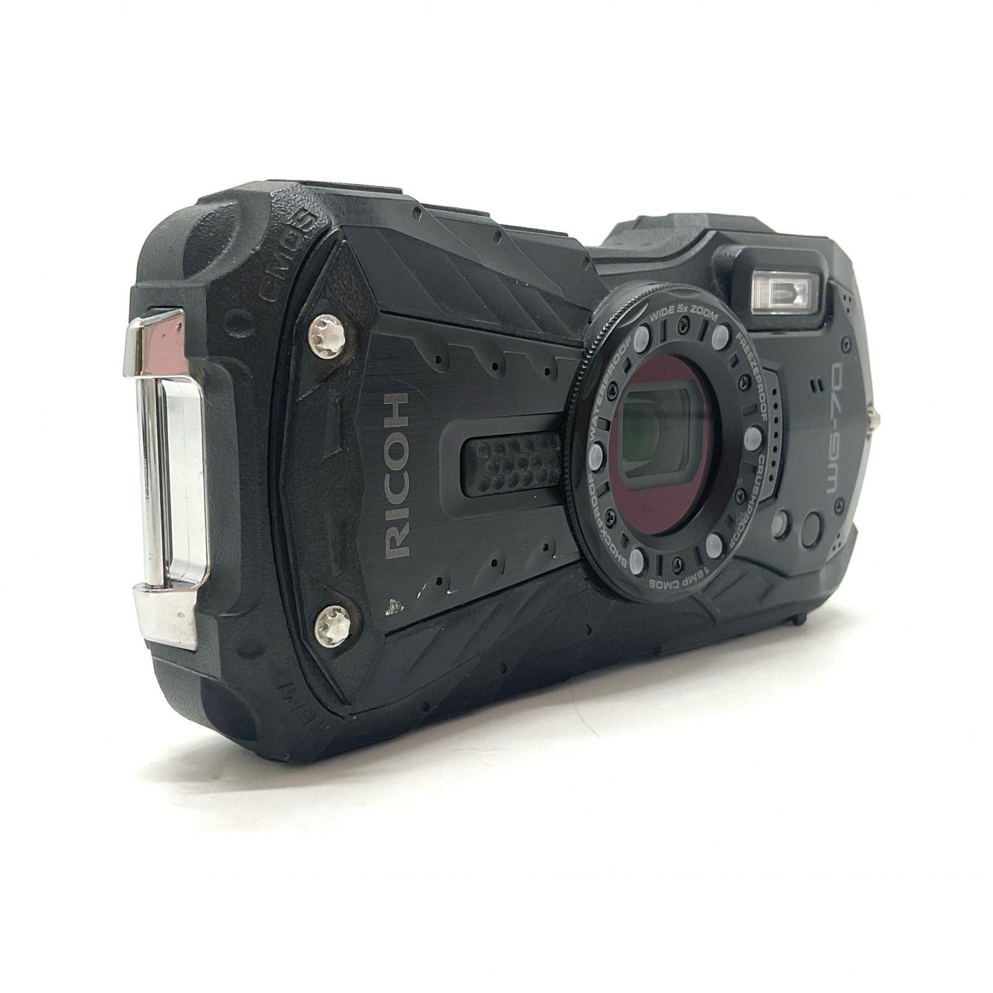 【全額返金保証】【最速発送】RICOH コンパクトデジタルカメラ WG-70 ブラック 動作確認済