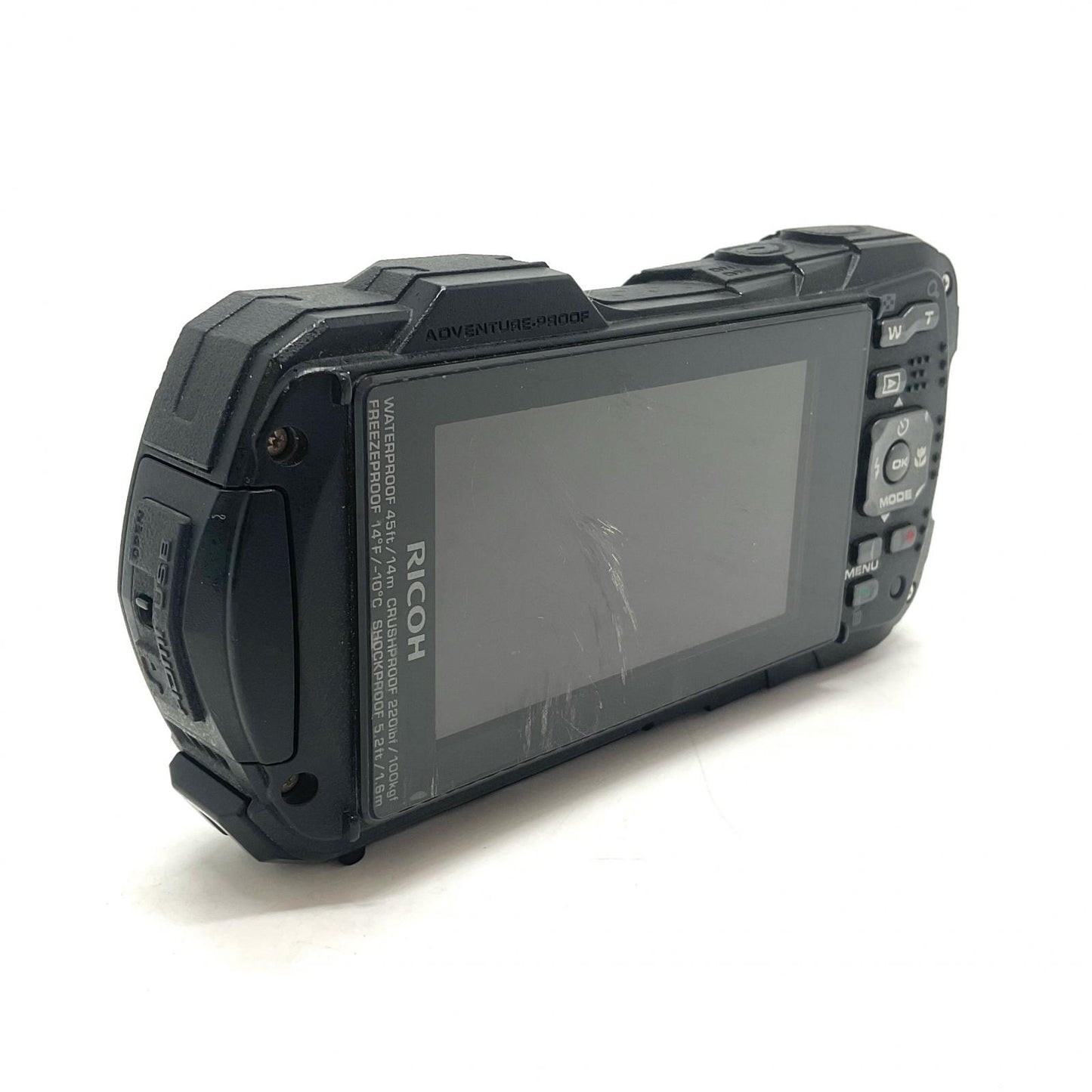 【全額返金保証】【最速発送】RICOH コンパクトデジタルカメラ WG-70 ブラック 動作確認済