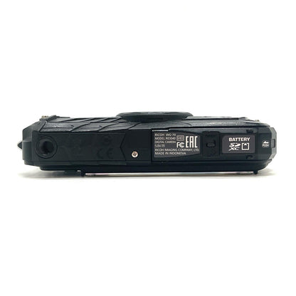 【全額返金保証】【最速発送】RICOH コンパクトデジタルカメラ WG-70 ブラック 動作確認済