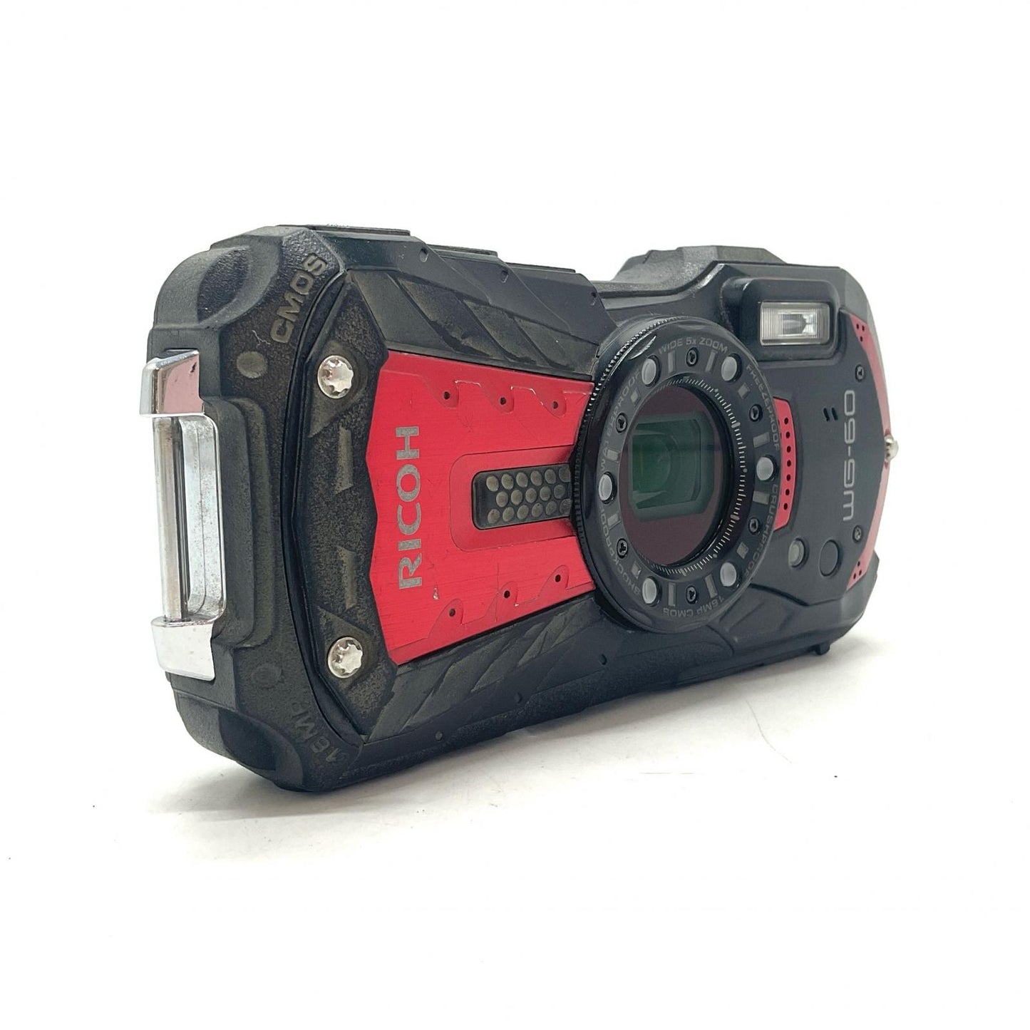 【全額返金保証】【最速発送】RICOH コンパクトデジタルカメラ WG-60 レッド 動作確認済