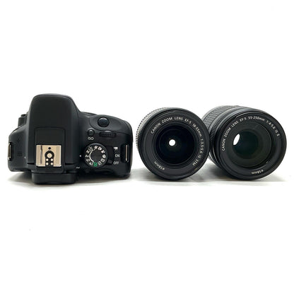 【全額返金保証】【最速発送】Canon デジタル一眼 EOS Kiss X7 ダブルズームキット 美品 動作確認済