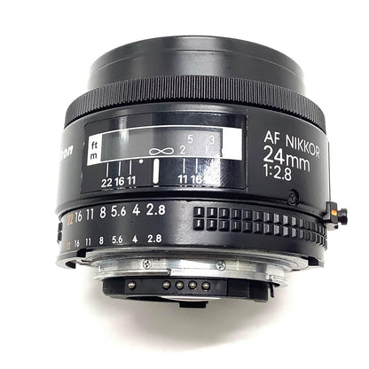 【全額返金保証】【最速発送】Nikon AF NIKKOR 24mm F2.8 美品 動作確認済