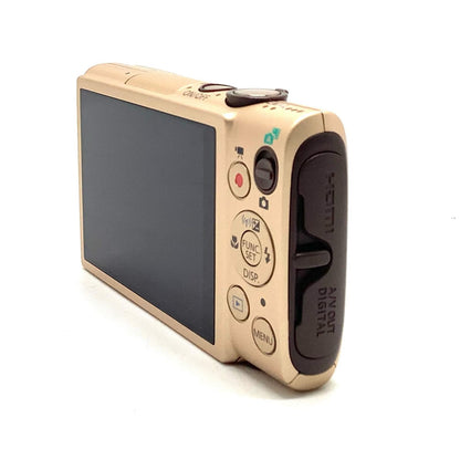 【全額返金保証】【最速発送】Canon コンパクトデジタルカメラ IXY 610F ゴールド 美品 動作確認済