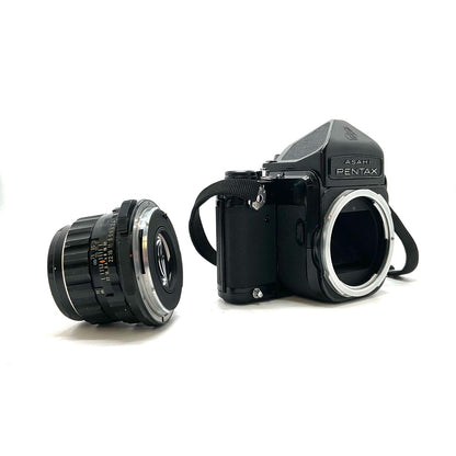 【全額返金保証】【最速発送】PENTAX 6x7 + Super-Multi-Coated TAKUMAR 6x7 105mm F2.4 動作確認済