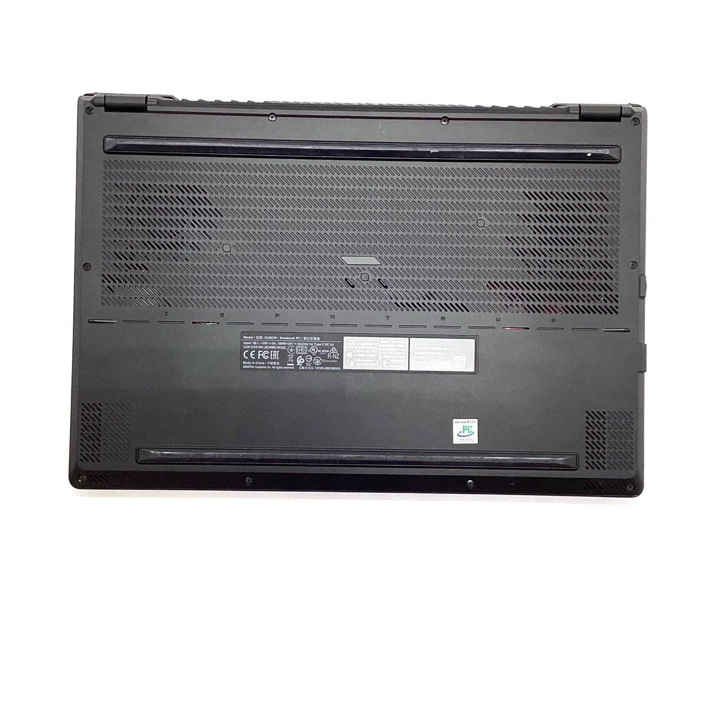 【全額返金保証】【最速発送】ASUS ROG Zephyrus M16 GU603H 11th Gen Intel(R) Core(TM) i7-11800H @ 2.30GHz 16GB M.2 SSD 512GB NVIDIA GeForce RTX 3050 Ti Laptop GPU 95.3% 美品 動作確認済
