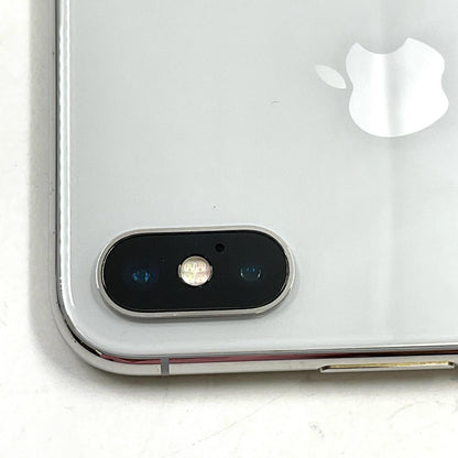 【全額返金保証】【最速発送】Apple iPhone iPhone X 256GB シルバー SIMフリー 白ロム 美品 動作確認済 87%