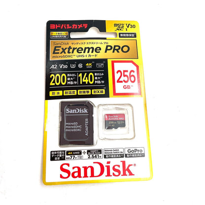 【全額返金保証】【最速発送】Sandisk Extreme Pro microSDXCカード 256GB SDSQXCD-256G 超美品 動作確認済