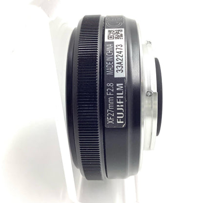 【全額返金保証】【最速発送】FUJIFILM フジノンレンズ XF27mmF2.8 [ブラック] 美品 動作確認済