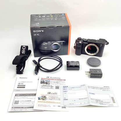 【全額返金保証】【最速発送】Sony デジタル一眼 α7C ILCE-7C ボディ [ブラック] ブラック 美品 動作確認済