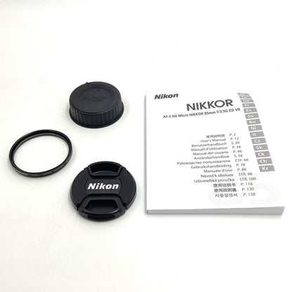 【全額返金保証】【最速発送】Nikon AF-S DX Micro NIKKOR 85mm f/3.5G ED VR 動作確認済