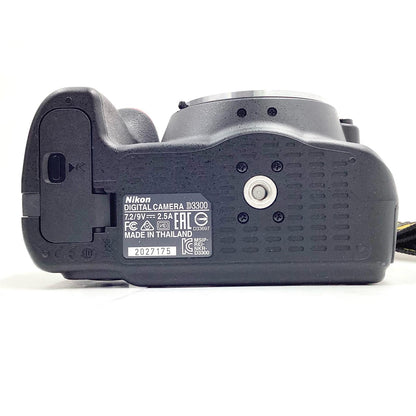 【全額返金保証】【最速発送】Nikon デジタル一眼 D3300 ボディ ブラック 美品 動作確認済
