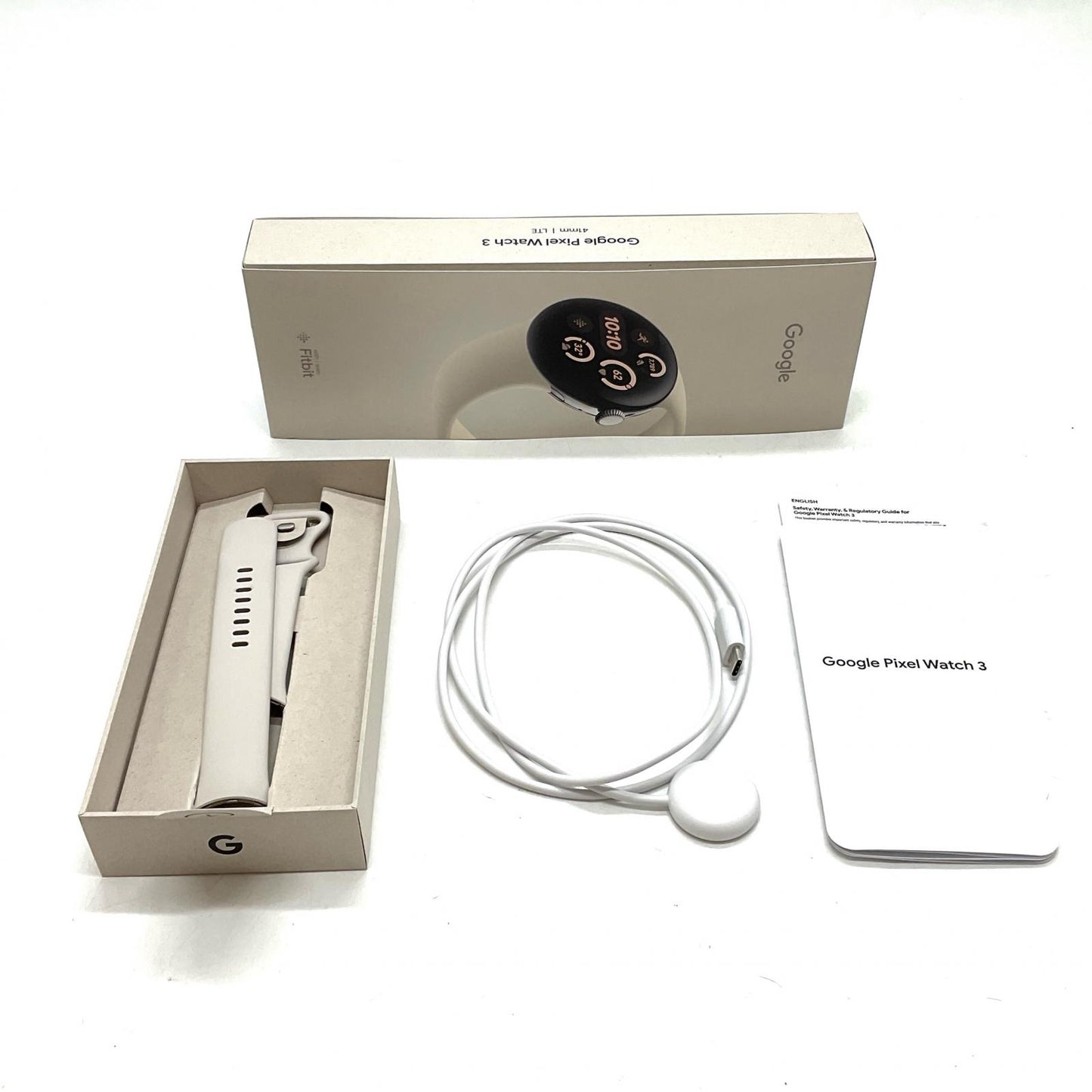 【全額返金保証】【最速発送】Google Pixel Watch 3 41mm LTEモデル Porcelain GBDU9 美品 動作確認済