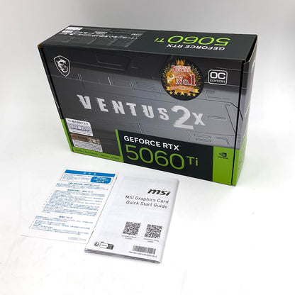 【全額返金保証】【最速発送】MSI グラフィックボード GeForce RTX 5060 Ti 16G VENTUS 2X OC PLUS 超美品 動作確認済
