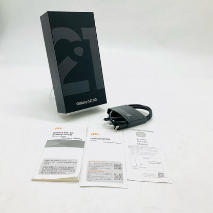 【全額返金保証】【最速発送】SAMSUNG Galaxy S21 256GB ファントムグレイ au SCG09 白ロム 美品 動作確認済
