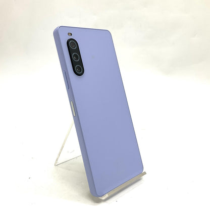 【全額返金保証】【最速発送】Sony Xperia 10 V 128GB パープル SIMフリー XQ-DC72 白ロム 美品 動作確認済
