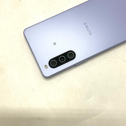 【全額返金保証】【最速発送】Sony Xperia 10 V 128GB パープル SIMフリー XQ-DC72 白ロム 美品 動作確認済