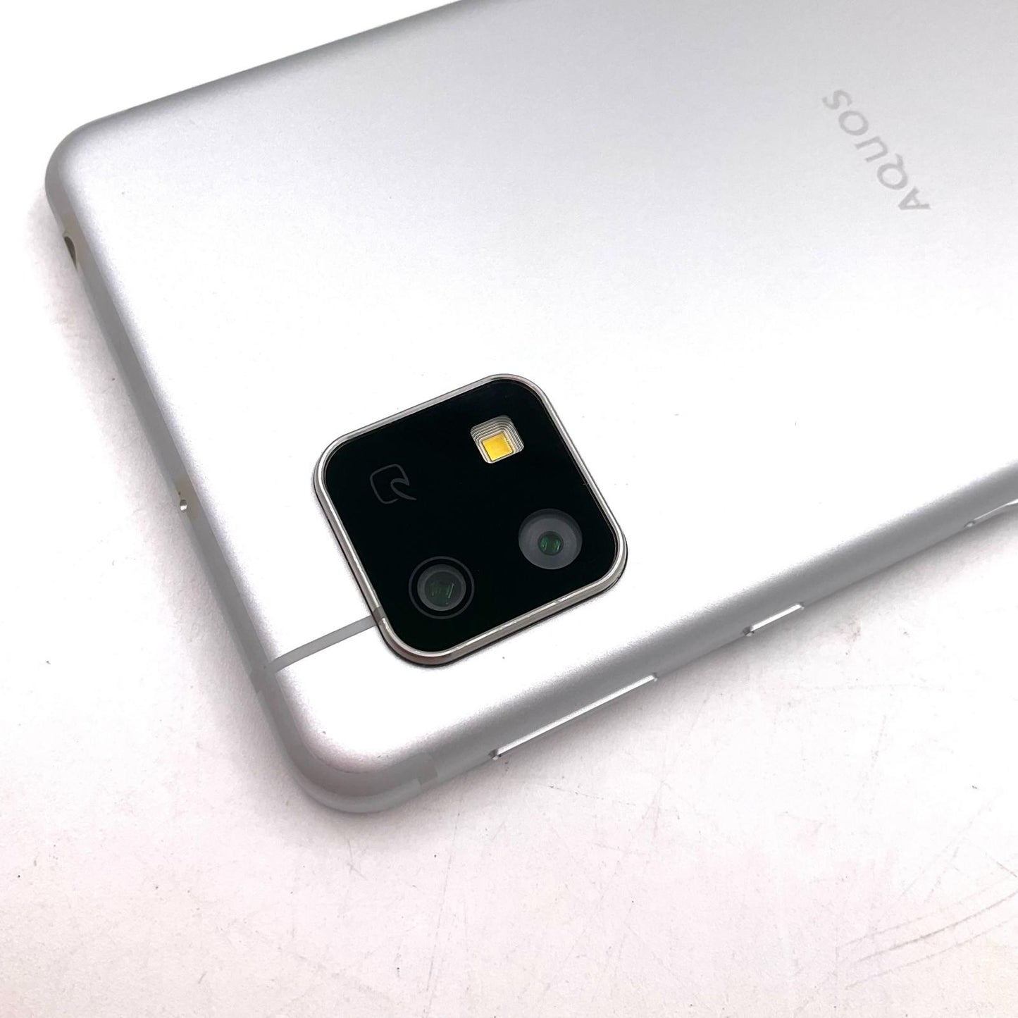 【全額返金保証】【最速発送】SHARP AQUOS sense4 basic 64GB シルバー Softbank A003SH 白ロム 動作確認済