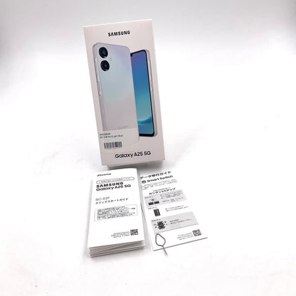 【全額返金保証】【最速発送】SAMSUNG Galaxy A25 5G 64GB ライトブルー docomo SIMフリー SC-53F 白ロム 超美品 動作確認済