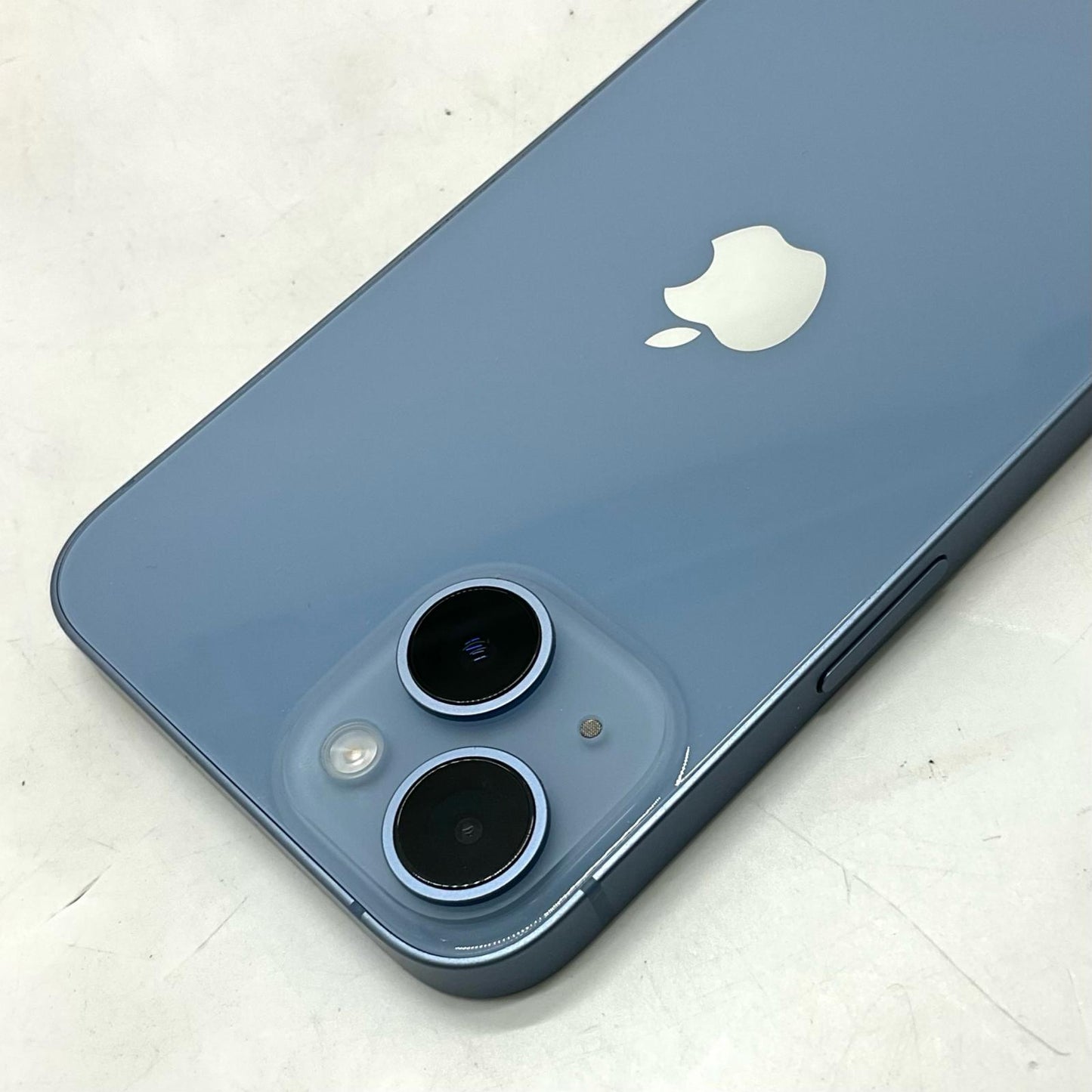 【全額返金保証】【最速発送】Apple iPhone iPhone 14 128GB ブルー au 白ロム 動作確認済 89%
