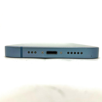 【全額返金保証】【最速発送】Apple iPhone iPhone 14 128GB ブルー au 白ロム 動作確認済 89%