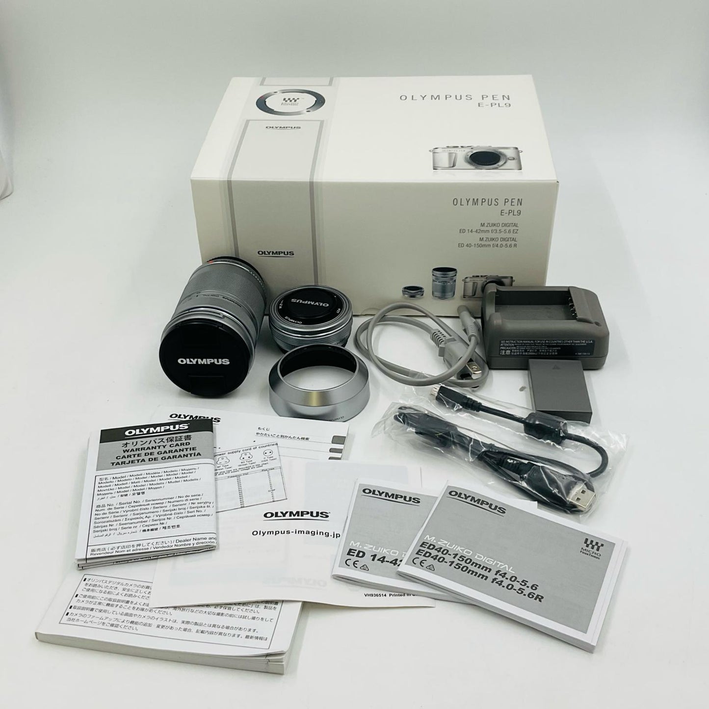 【全額返金保証】【最速発送】OLYMPUS デジタル一眼 PEN E-PL9 EZダブルズームキット [ブラウン] 超美品 動作確認済