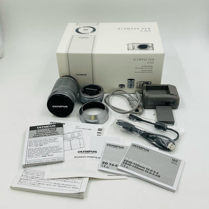 【全額返金保証】【最速発送】OLYMPUS デジタル一眼 PEN E-PL9 EZダブルズームキット [ブラウン] 超美品 動作確認済