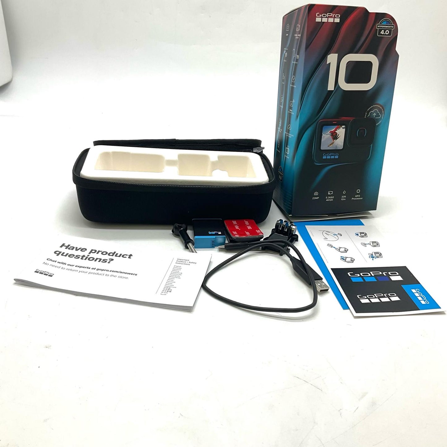 【全額返金保証】【最速発送】GoPro HERO10 Black CHDHX-101-FW 美品 動作確認済