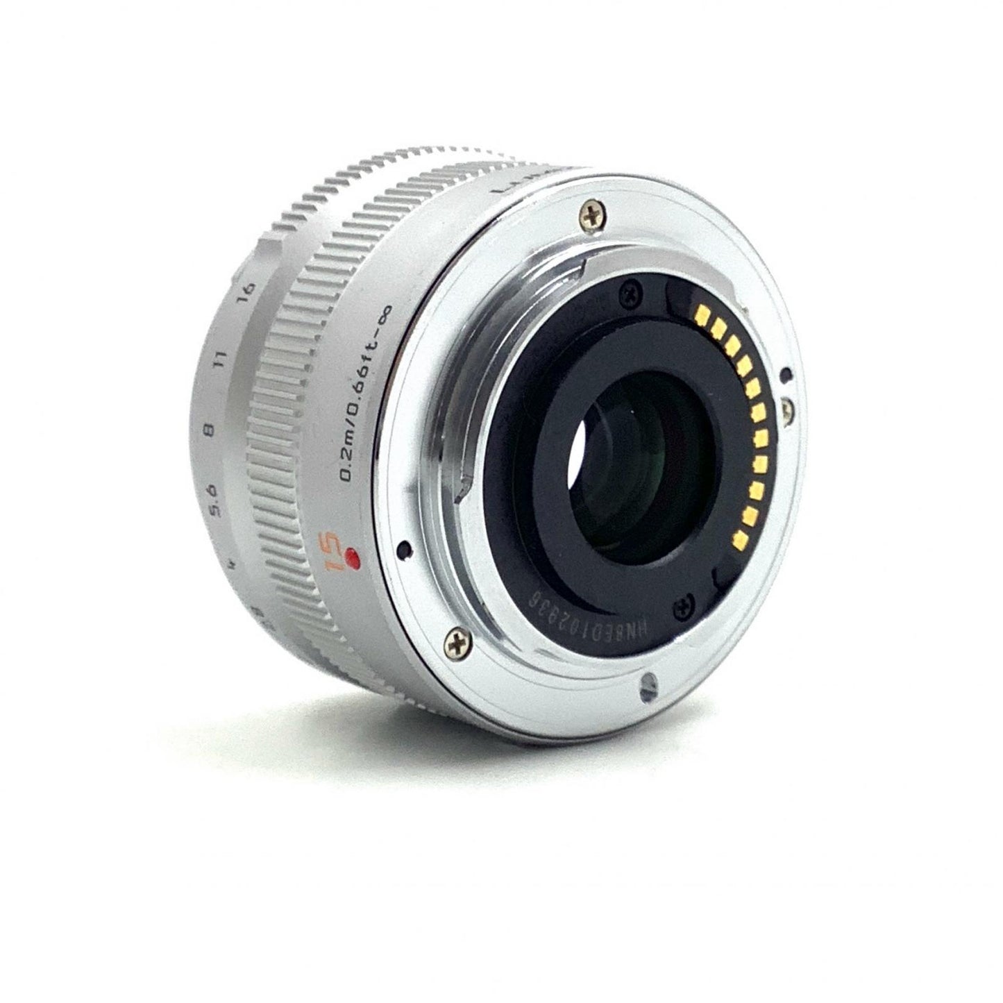 【全額返金保証】【最速発送】Panasonic LEICA DG SUMMILUX 15mm/F1.7 ASPH. H-X015-S [シルバー] 美品 動作確認済