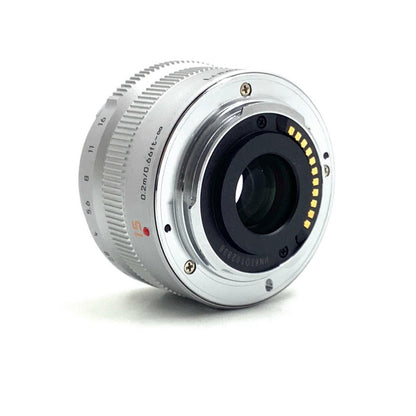 【全額返金保証】【最速発送】Panasonic LEICA DG SUMMILUX 15mm/F1.7 ASPH. H-X015-S [シルバー] 美品 動作確認済