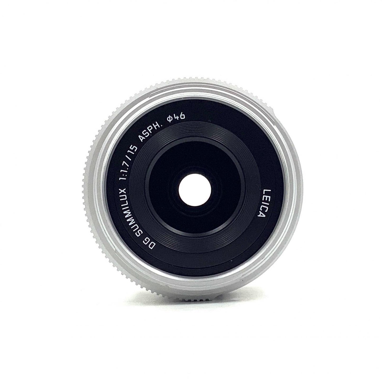 【全額返金保証】【最速発送】Panasonic LEICA DG SUMMILUX 15mm/F1.7 ASPH. H-X015-S [シルバー] 美品 動作確認済