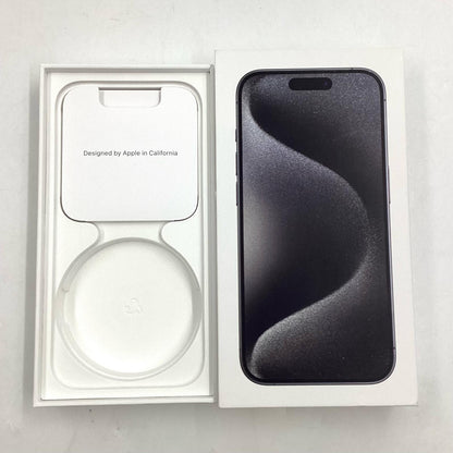 【全額返金保証】【最速発送】Apple iPhone iPhone 15 Pro 256GB ブラックチタニウム Softbank 白ロム 美品 動作確認済 91%