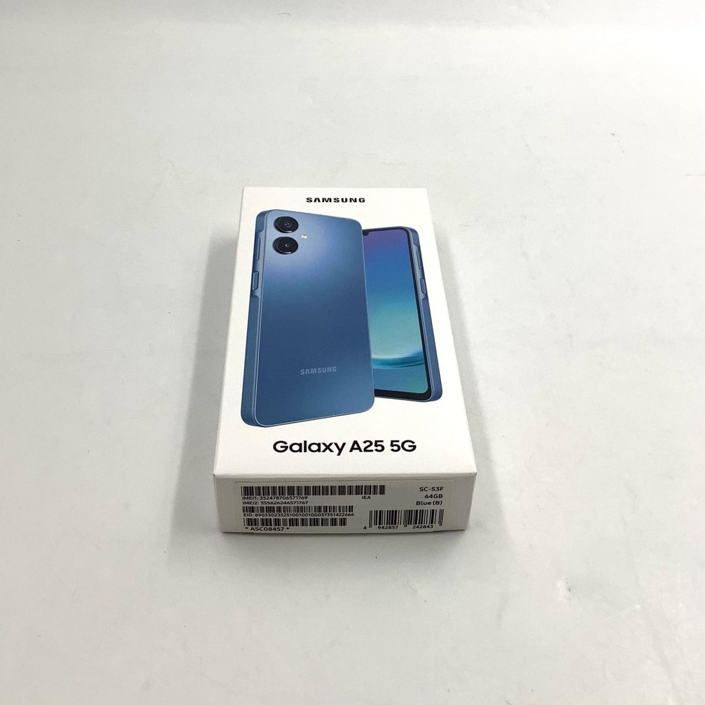 【全額返金保証】【最速発送】SAMSUNG Galaxy A25 5G 64GB ブルー docomo SC-53F 白ロム 超美品 動作確認済