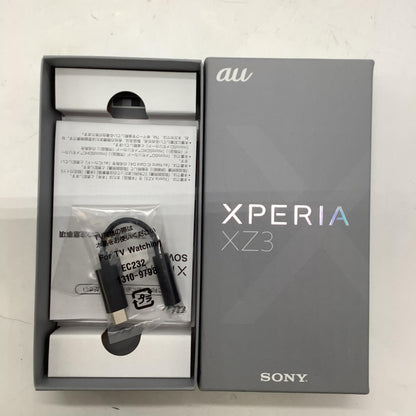【全額返金保証】【最速発送】Sony Xperia XZ3 64GB ホワイトシルバー au SOV39 白ロム 動作確認済