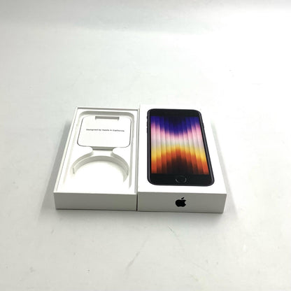 【最速発送】Apple iPhone iPhone SE（第3世代） 128GB ミッドナイト SIMフリー 白ロム【難有】 86%