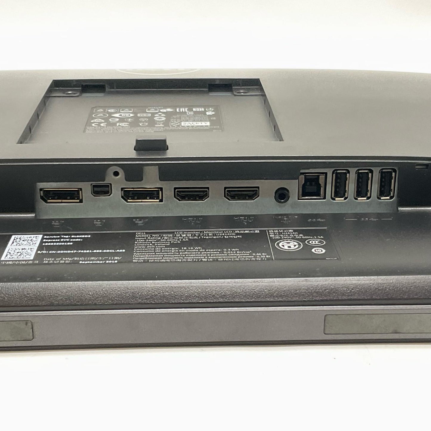 【全額返金保証】【最速発送】DELL 24デジタルハイエンドモニタ U2414H 23.8インチ 美品 動作確認済