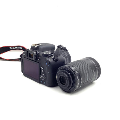 【全額返金保証】【最速発送】Canon デジタル一眼 EOS Kiss X8i ダブルズームキット ブラック 美品 動作確認済