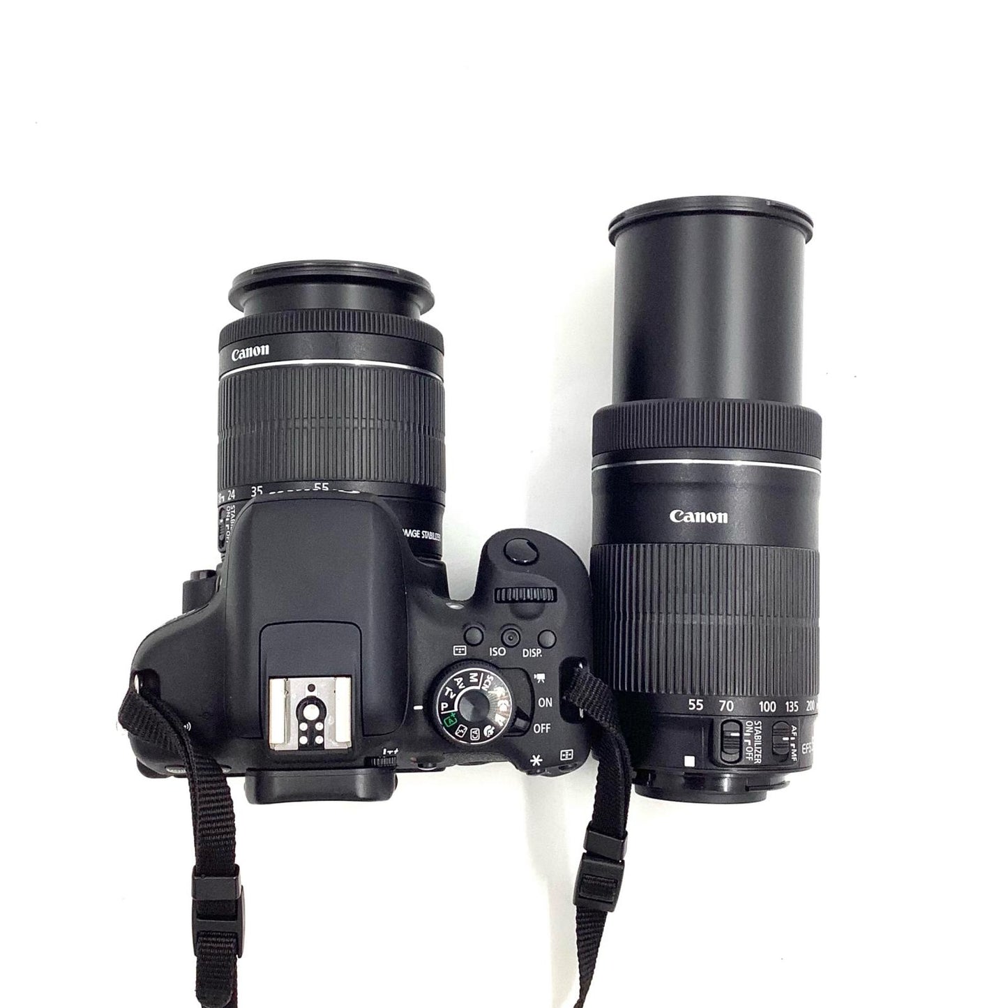【全額返金保証】【最速発送】Canon デジタル一眼 EOS Kiss X8i ダブルズームキット ブラック 美品 動作確認済
