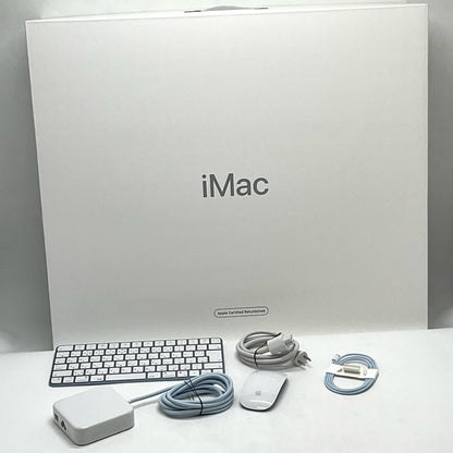 【全額返金保証】【最速発送】Apple iMac 24インチ Apple M1 8GB SSD 1TB ブルー 美品 動作確認済