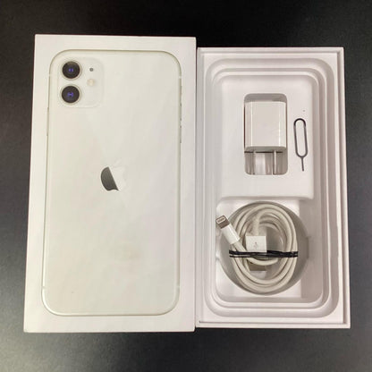 【全額返金保証】【最速発送】Apple iPhone iPhone 11 64GB ホワイト au 白ロム 動作確認済 78%