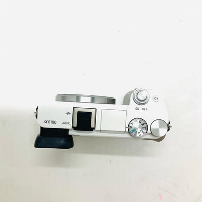 【最速発送】Sony デジタル一眼 α6100 ILCE-6100 ボディ ホワイト【難有】