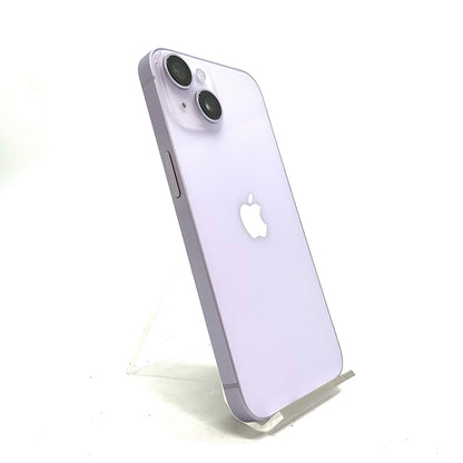 【全額返金保証】【最速発送】Apple iPhone iPhone 14 128GB パープル au SIMフリー 白ロム 動作確認済 70%