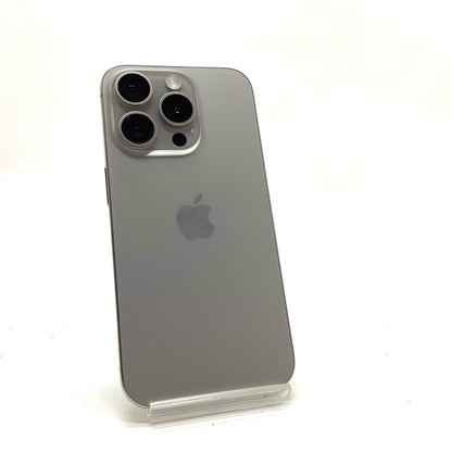 【全額返金保証】【最速発送】Apple iPhone iPhone 15 Pro 256GB ナチュラルチタニウム au SIMフリー 美品 動作確認済 90%
