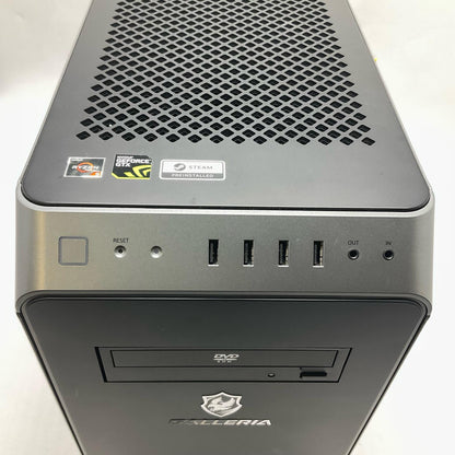 【全額返金保証】【最速発送】ドスパラ GALLERIA RM5R-G60 Ryzen 5 3500 16GB M.2 SSD 512GB HDD 2TB GTX 1660 美品 動作確認済