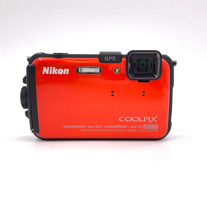 【全額返金保証】【最速発送】Nikon コンパクトデジタルカメラ COOLPIX AW100 美品 動作確認済